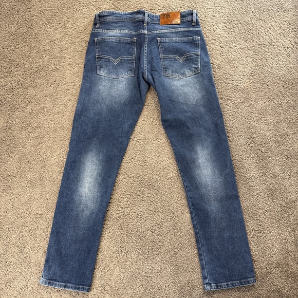 Diesel Industry Denim Mens Blue Jeans Size 34x32 - Picture 3 of 8